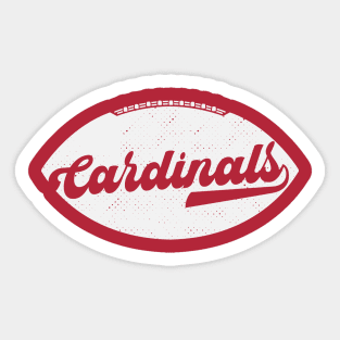 Retro Cardinals Football Sticker